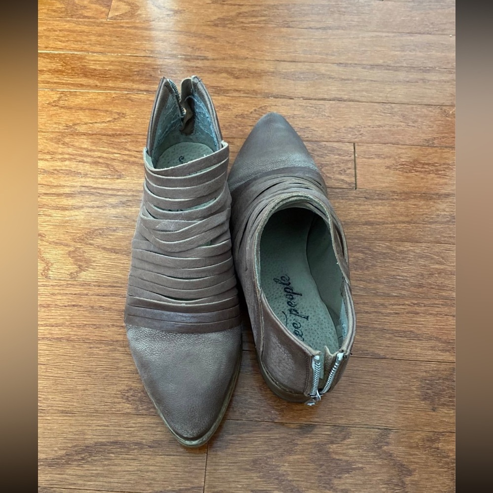 Free People Brown Ankle Boots